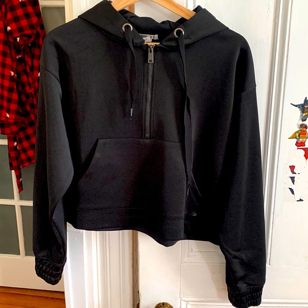 Cropped black hoodie guarantee you will love it